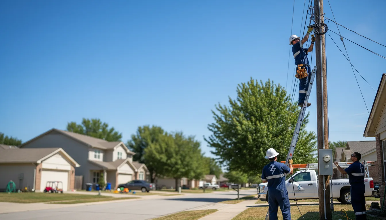Residential electrician providing installation services in Starlight, PA